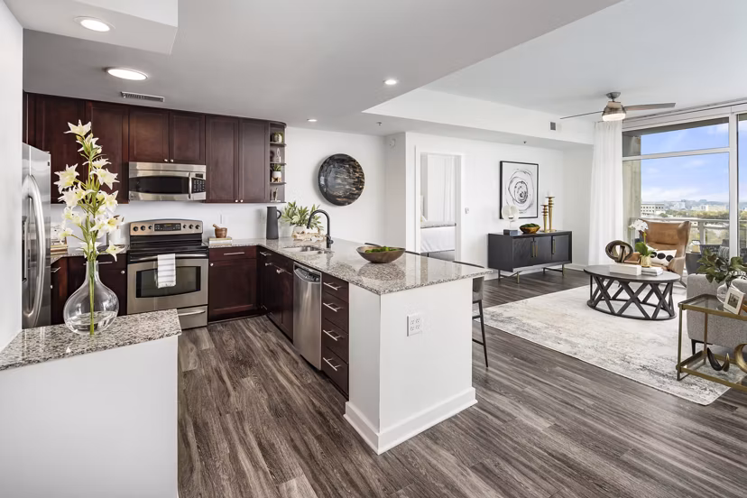 kitchen at Tower on Piedmont Apartments