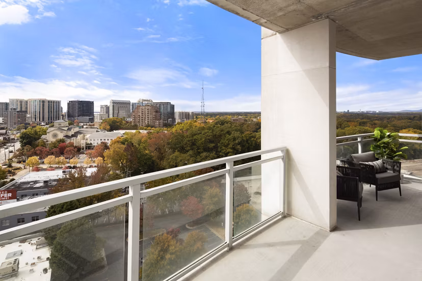 patio at Tower on Piedmont Apartments