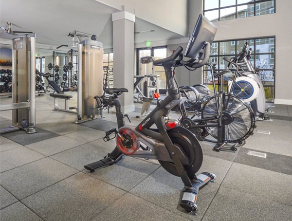 Fitness Center at The Wexley at 100 Apartments