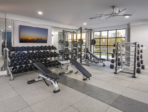 Fitness Center at The Wexley at 100 Apartments