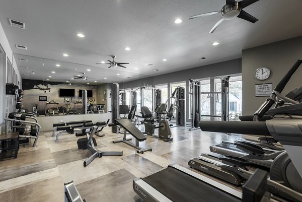 fitness center at The Windsor Apartments