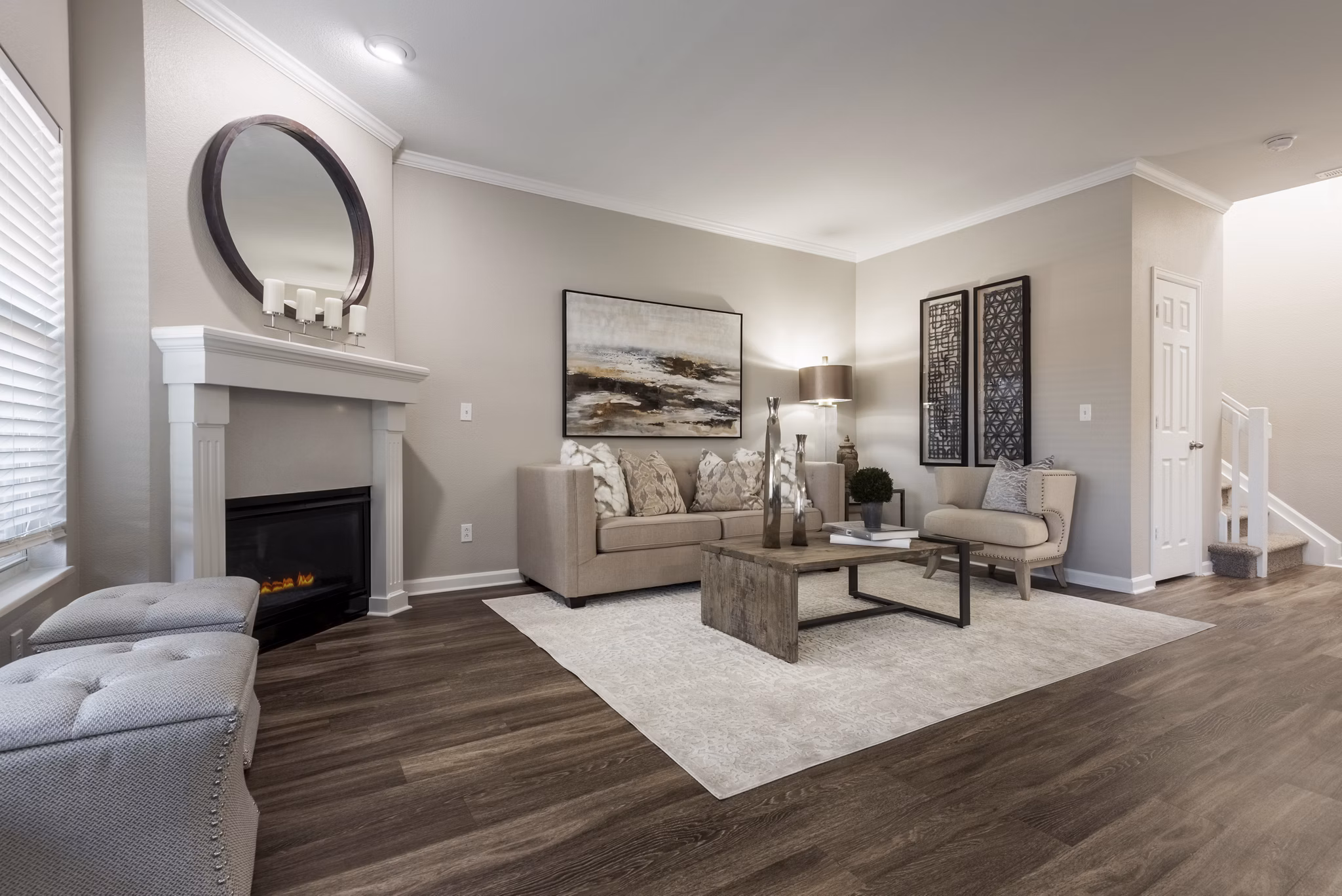 living room at The Windsor Apartments