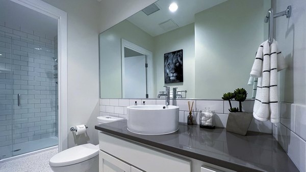 bathroom at Ocean Center Apartments