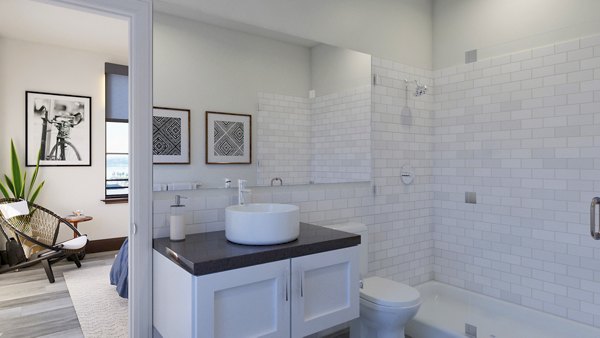 bathroom at Ocean Center Apartments