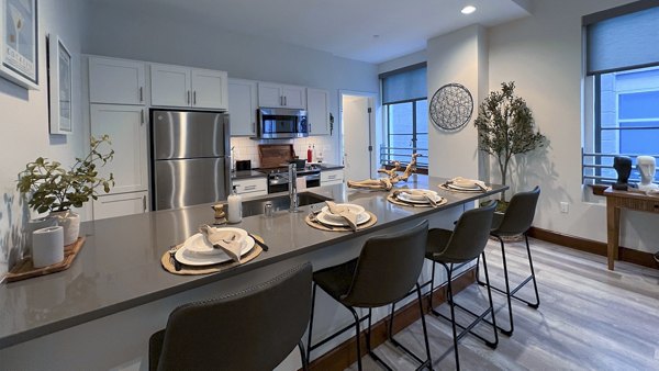 kitchen at Ocean Center Apartments