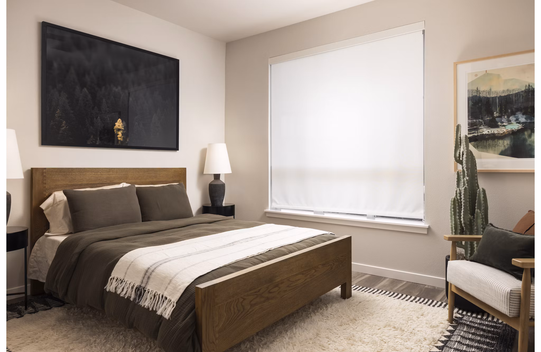 bedroom at The Alder Apartments 