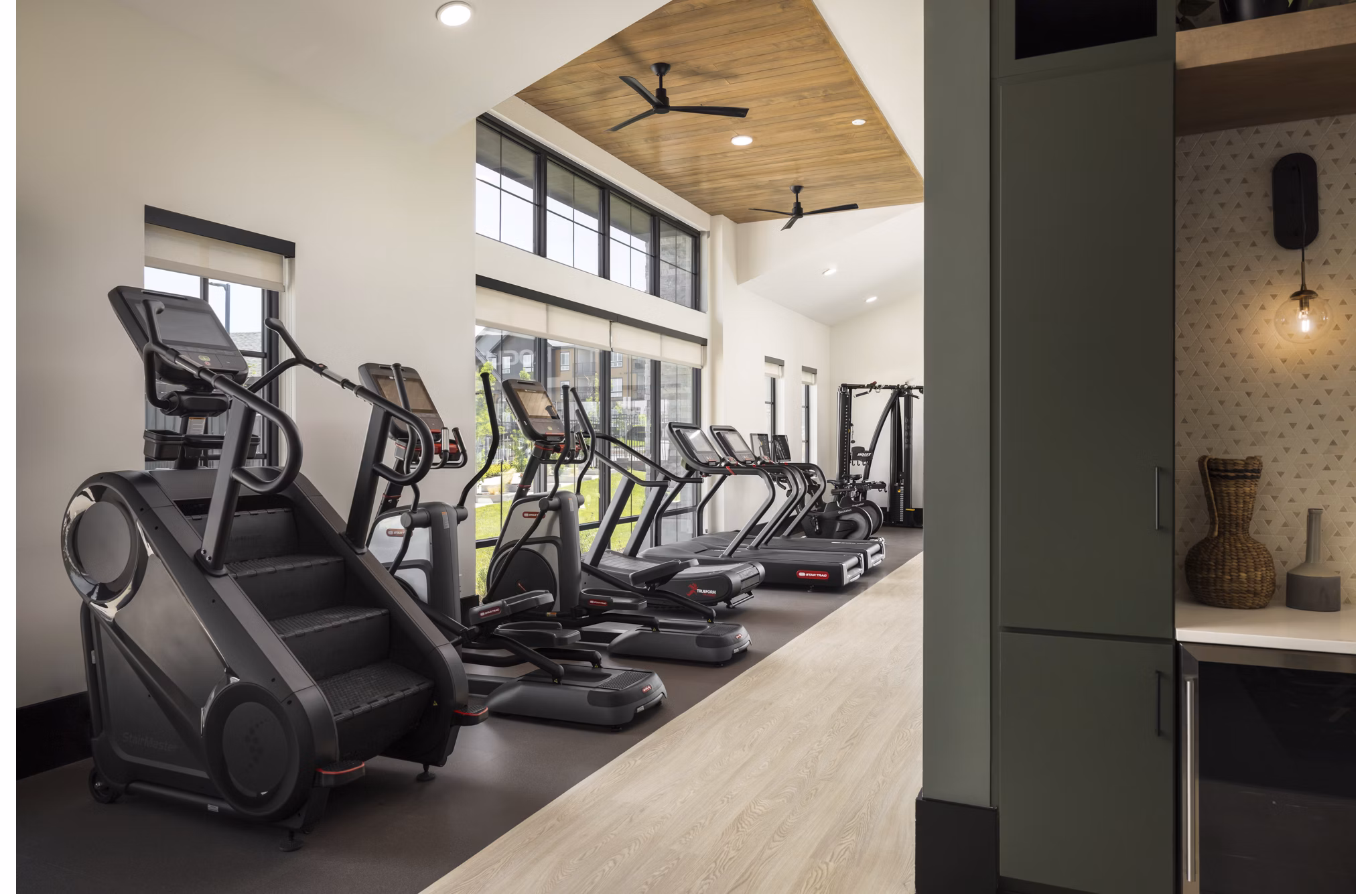 fitness center at The Alder Apartments 