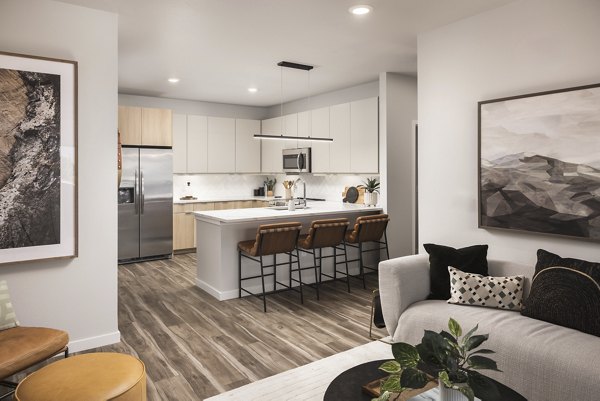 living room at The Alder Apartments 