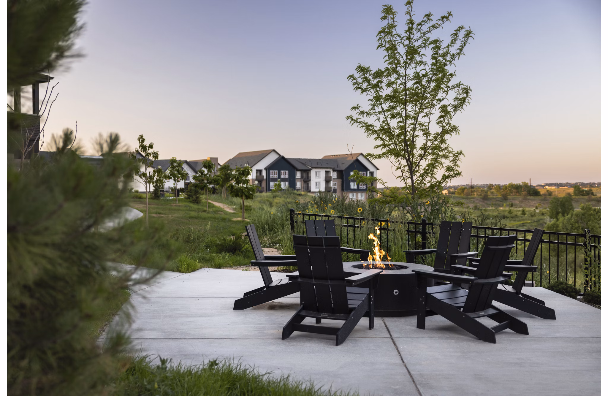 grill area at The Alder Apartments 