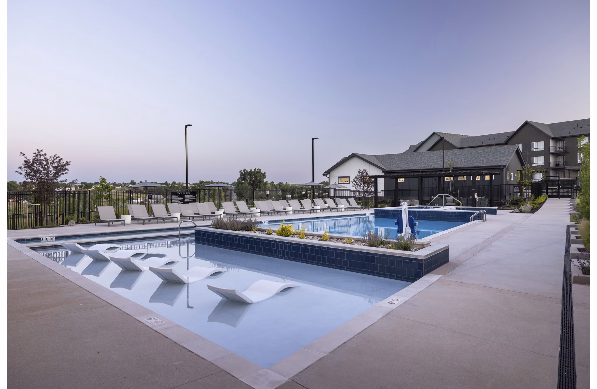 pool at The Alder Apartments 