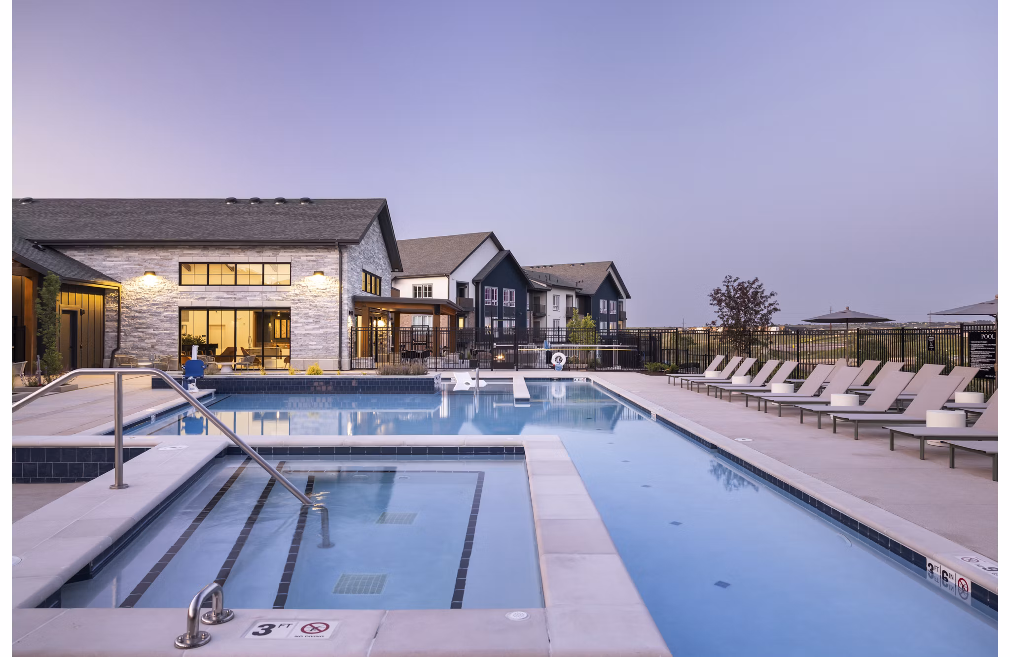 pool at The Alder Apartments 