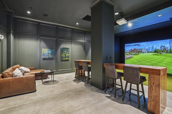 game room at The Lodge Apartments