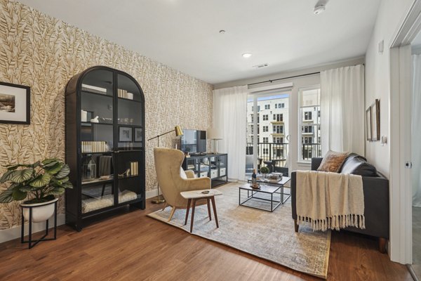 living room at The Lodge Apartments