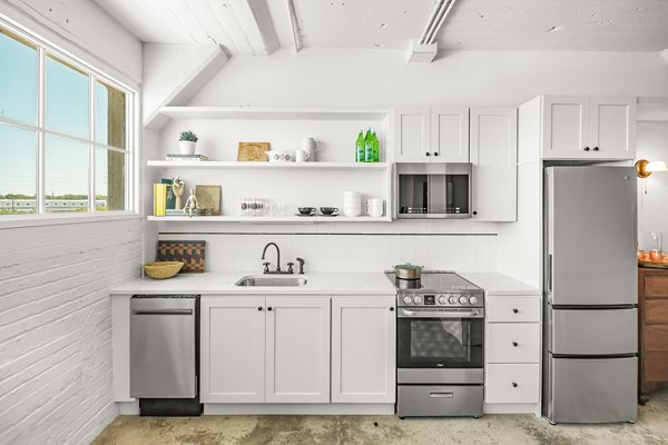 kitchen at Storehouse Nine Apartments