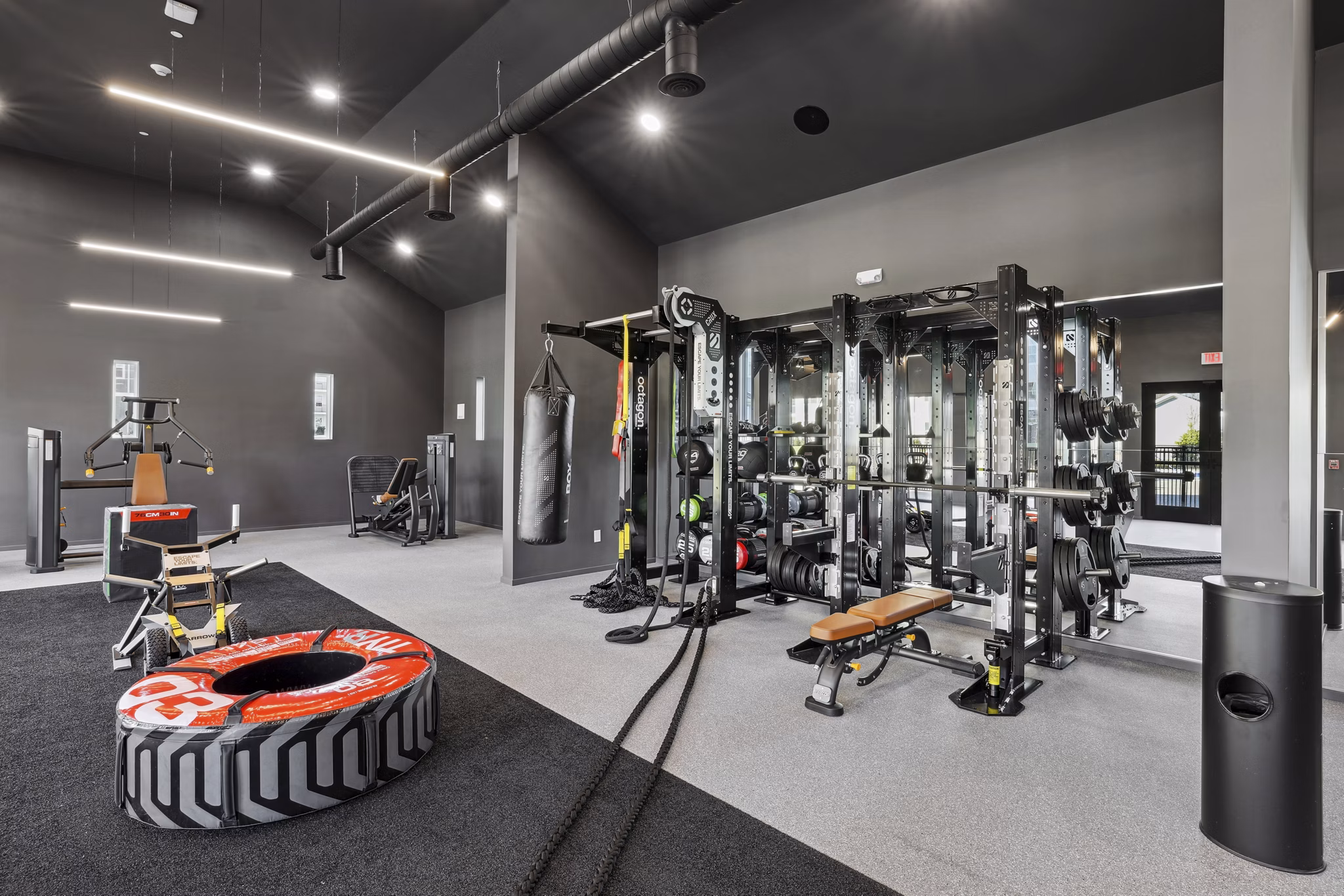 fitness center at Springside Middletown Apartments