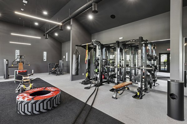 fitness center at Springside Middletown Apartments