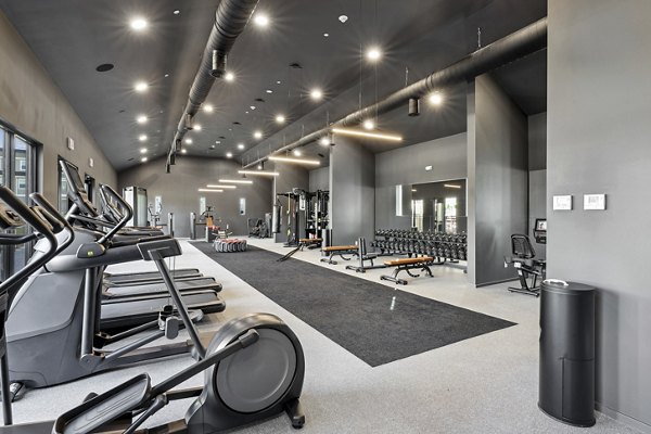 fitness center at Springside Middletown Apartments