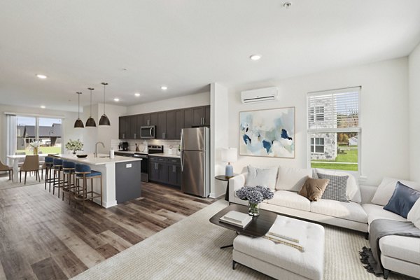 living room at Springside Middletown Apartments