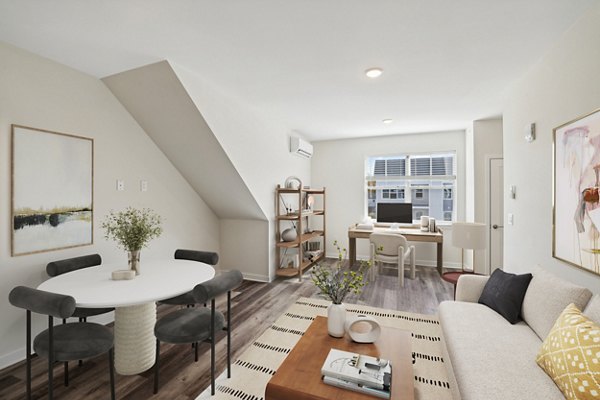 living room at Springside Middletown Apartments