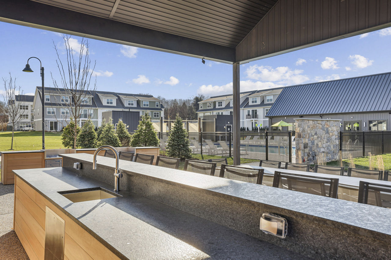 Grill area at Springside Middletown