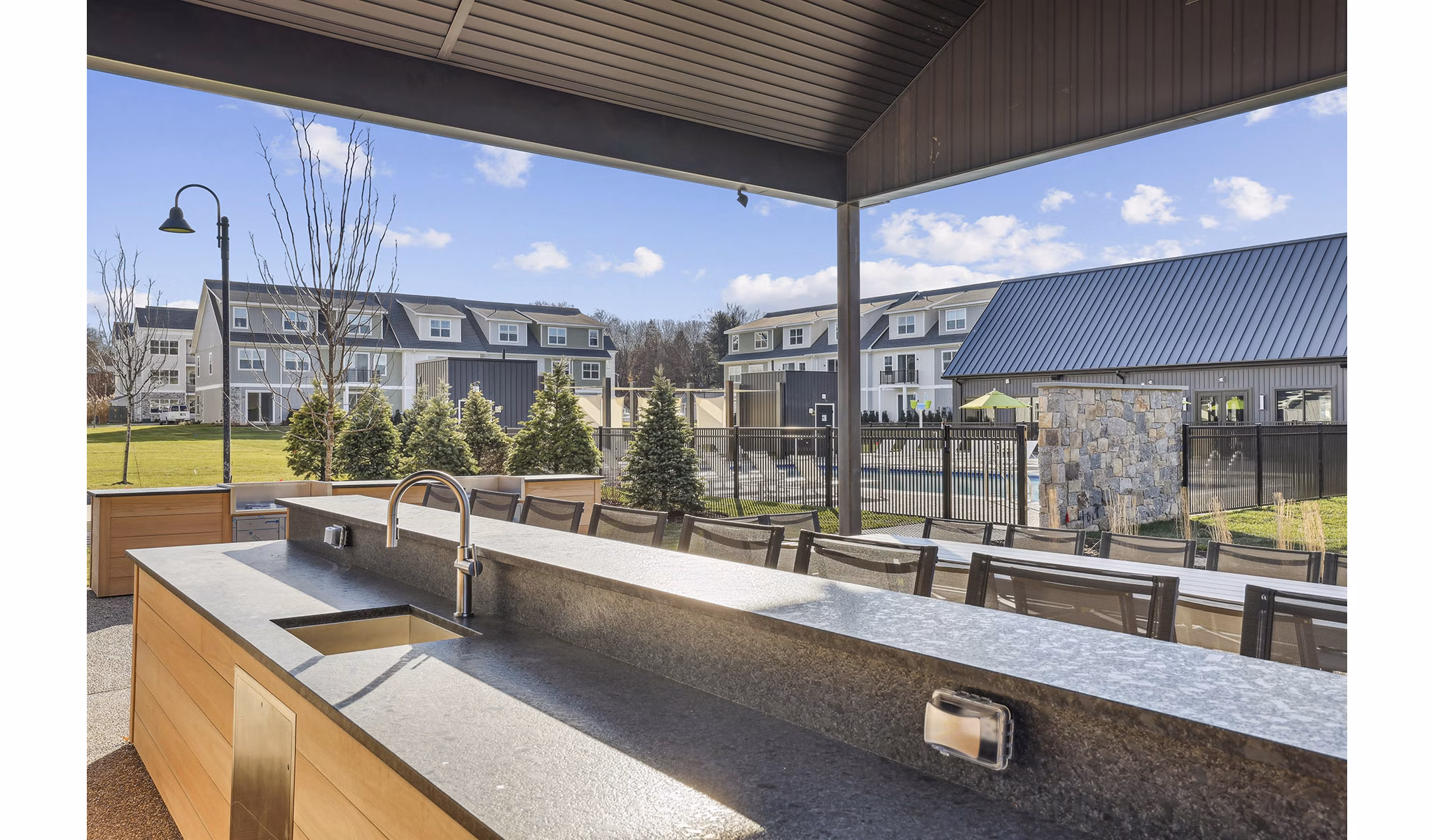 recreational area at Springside Middletown Apartments