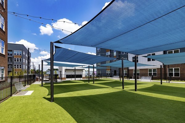 Recreational area with game tables at Flats at General Time Apartments