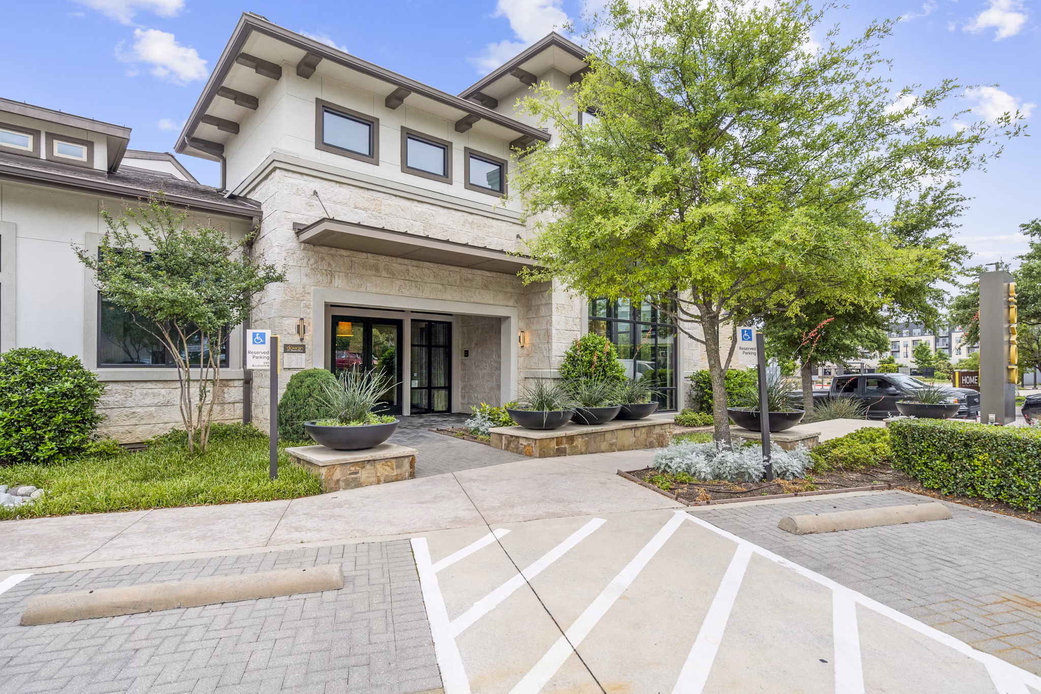 Clubhouse at Domain at Midtown Park Apartments featuring luxury amenities and modern design for a high-end living experience