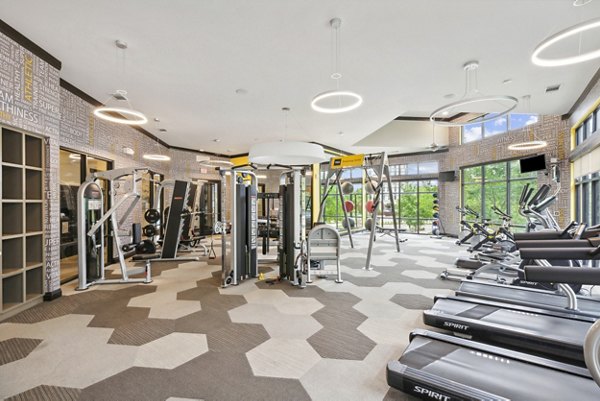 State-of-the-art fitness center at Domain at Midtown Park Apartments
