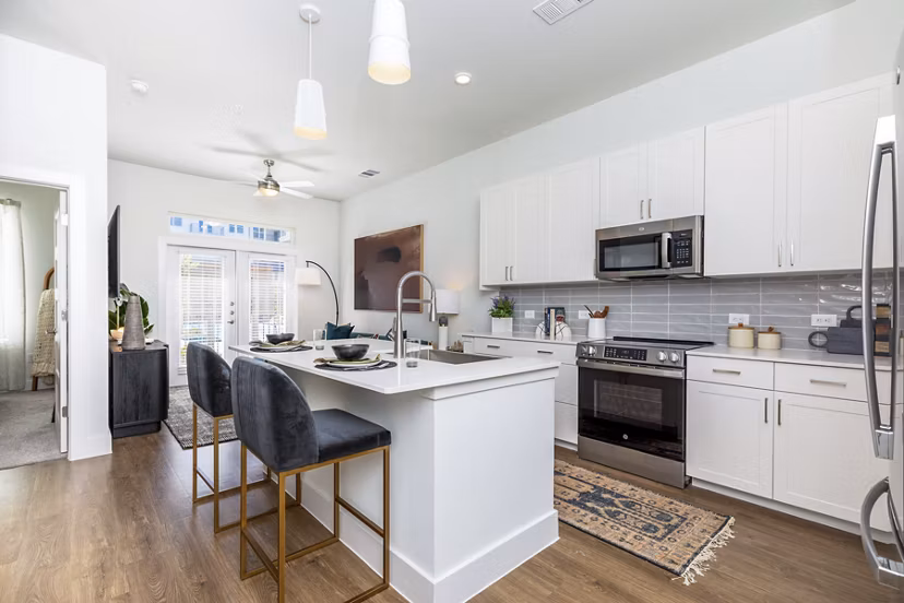 kitchen at Lenox at the Grid Apartments