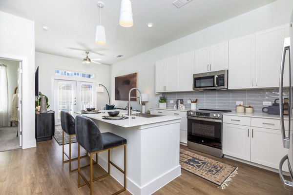 kitchen at Lenox at the Grid Apartments