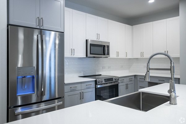 kitchen at Lenox at the Grid Apartments