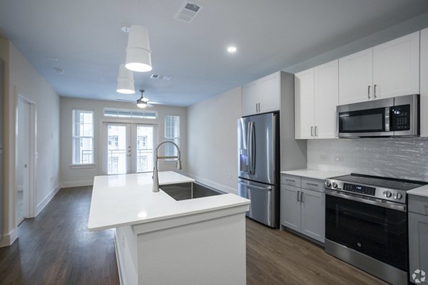 kitchen at Lenox at the Grid Apartments