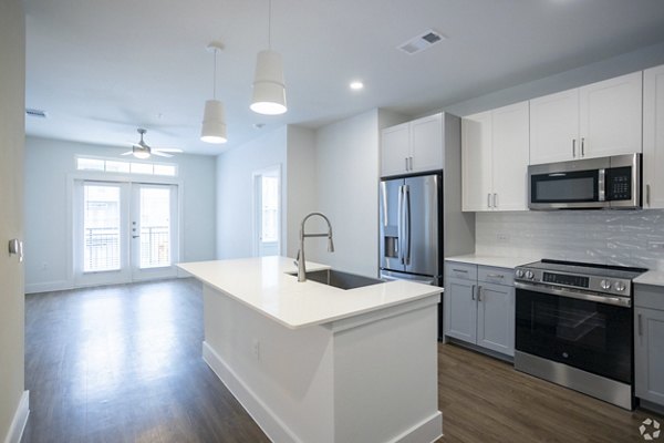 kitchen at Lenox at the Grid Apartments