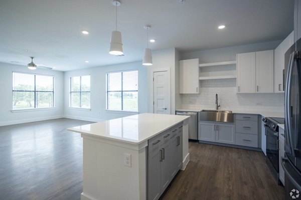 kitchen at Lenox at the Grid Apartments