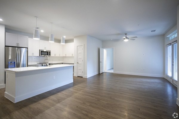 living room at Lenox at the Grid Apartments