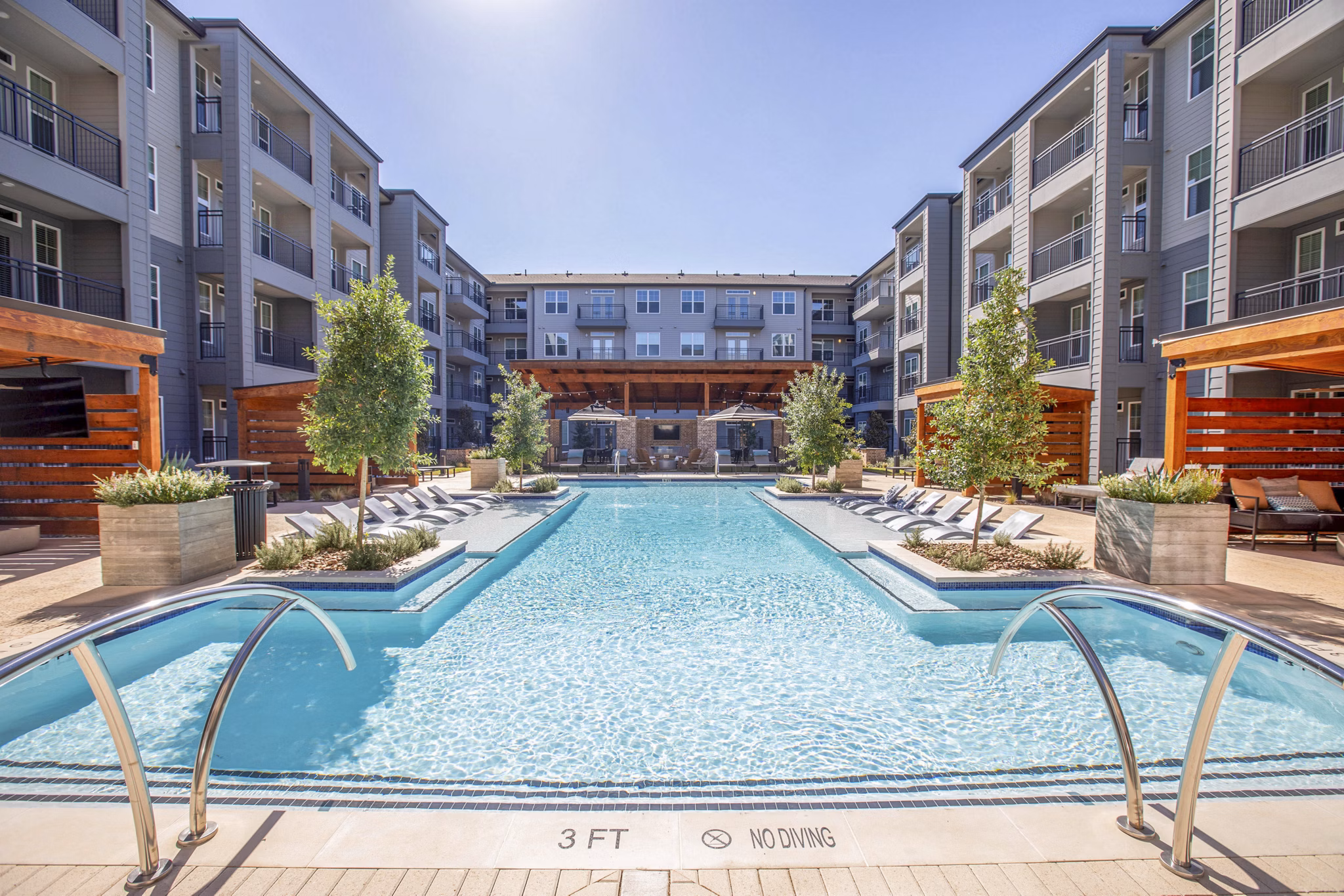 pool at Lenox at the Grid Apartments