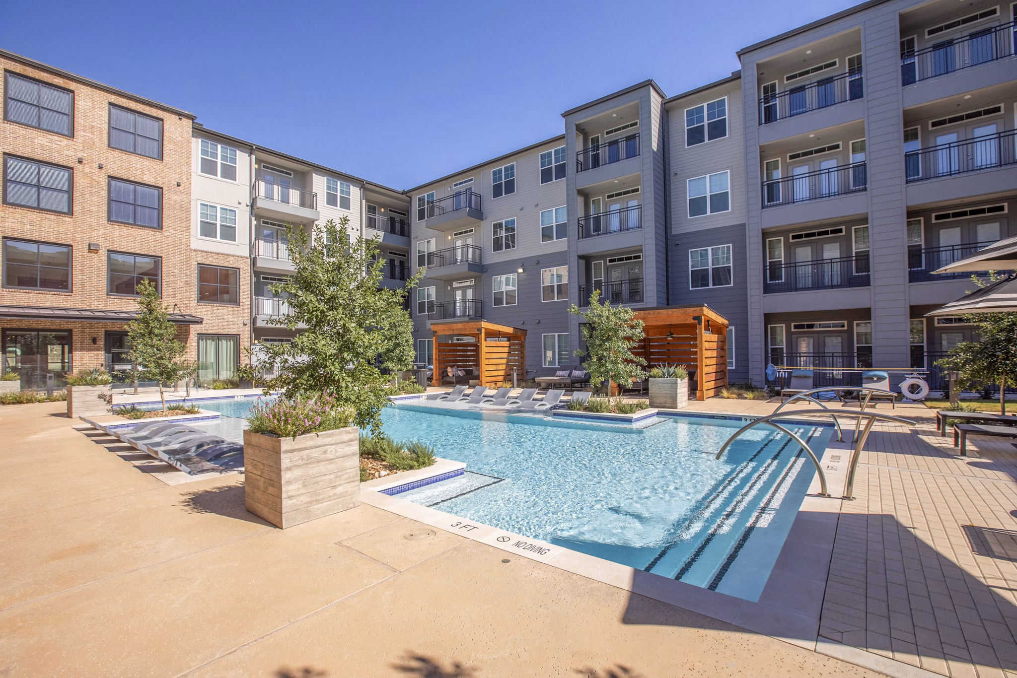 pool at Lenox at the Grid Apartments