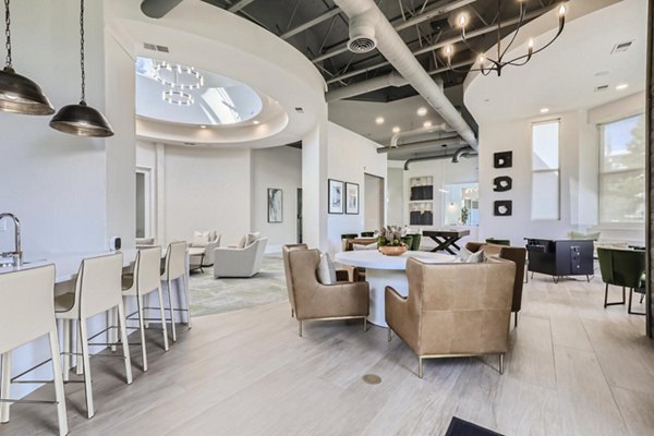 Modern clubhouse with designer furnishings at Avantus Apartments