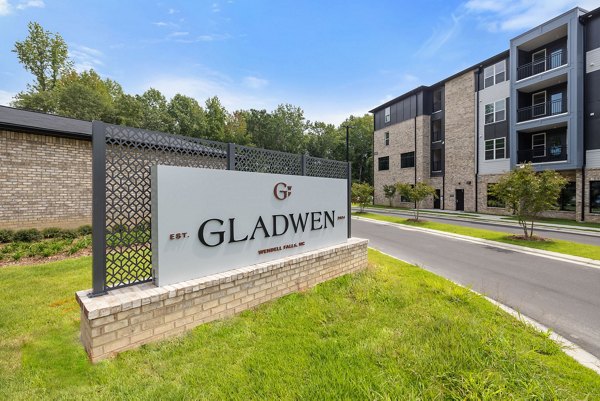 Gladwen Wendell Falls Apartments: Elegant property signage in a serene community setting