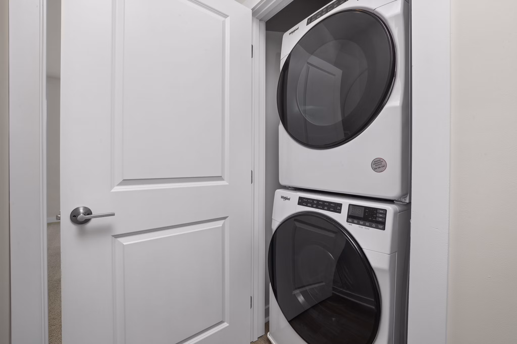 Laundry facility with energy-efficient washers and dryers at Gladwen Wendell Falls Apartments