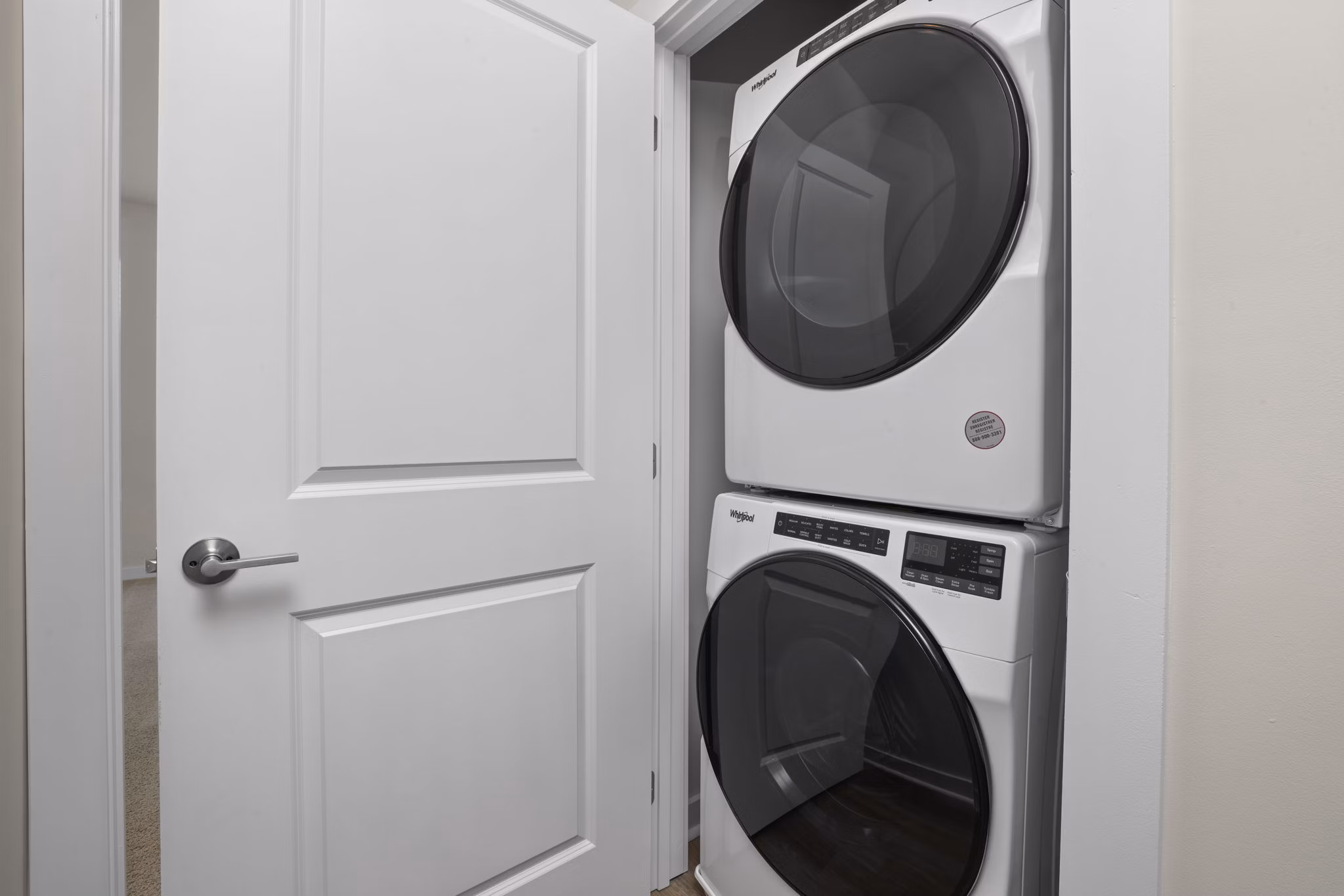 Laundry facility with energy-efficient washers and dryers at Gladwen Wendell Falls Apartments
