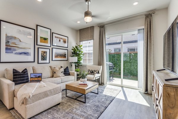 living room at Yardly Elm Apartments