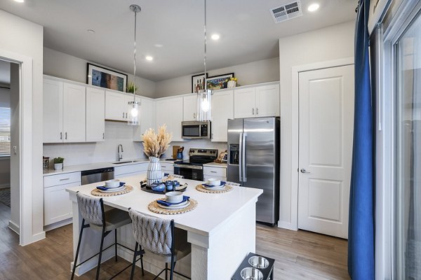 kitchen at Yardly Elm Apartments