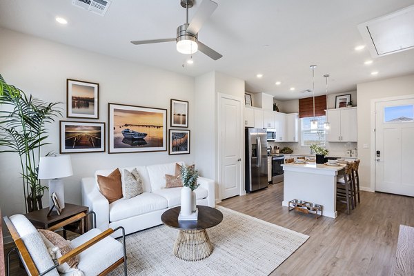 living room at Yardly Elm Apartments 