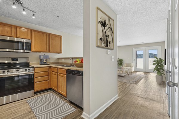 kitchen at Westmont Commons Apartments