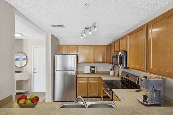 kitchen at Westmont Commons Apartments