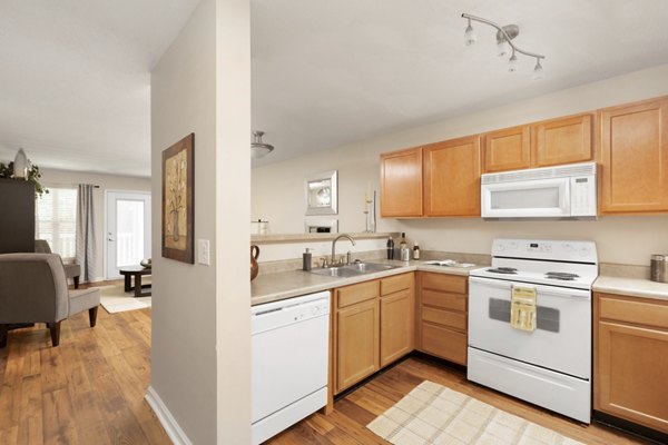 kitchen at Westmont Commons Apartments