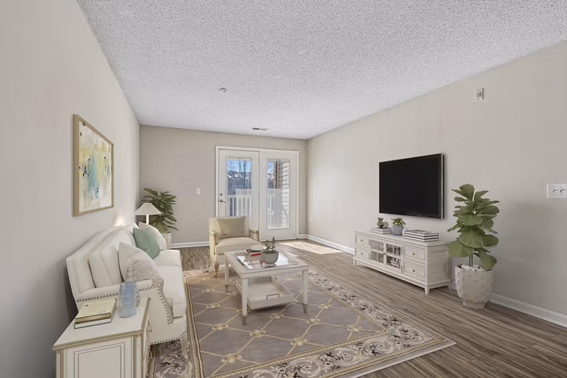 living room at Westmont Commons Apartments 