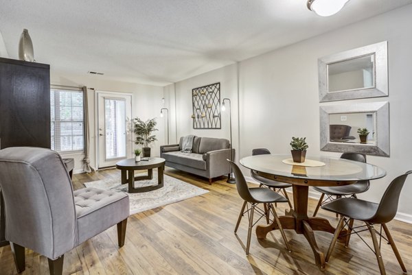 living room at Westmont Commons Apartments