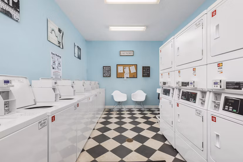laundry room at Westmont Commons Apartments 